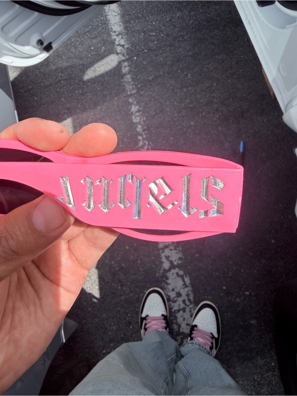 Palm angels pink sunglasses - Picture 3 of 4
